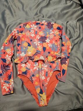 Roxy Little Girls Long Sleeve Swim Suit